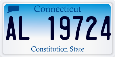 CT license plate AL19724