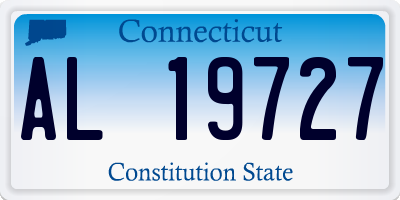 CT license plate AL19727