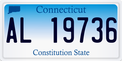 CT license plate AL19736
