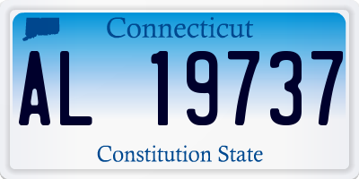 CT license plate AL19737