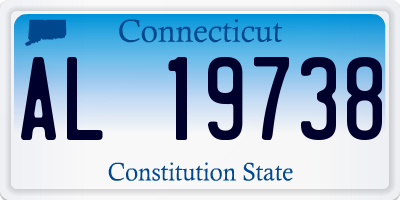 CT license plate AL19738