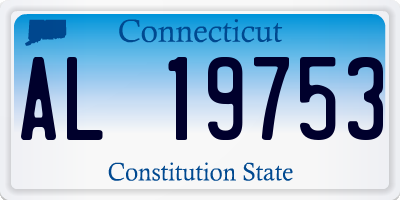 CT license plate AL19753