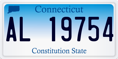 CT license plate AL19754