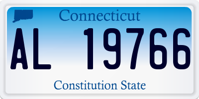 CT license plate AL19766