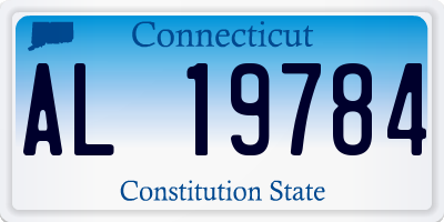 CT license plate AL19784