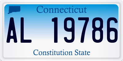CT license plate AL19786
