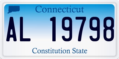 CT license plate AL19798