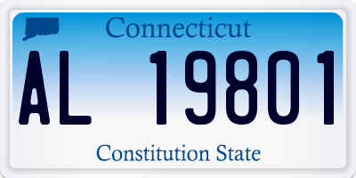 CT license plate AL19801