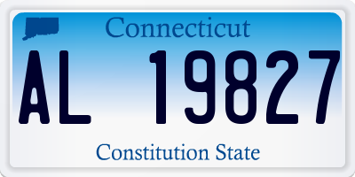 CT license plate AL19827