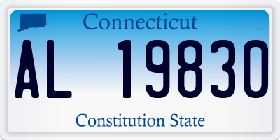 CT license plate AL19830