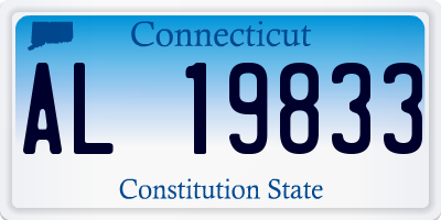 CT license plate AL19833