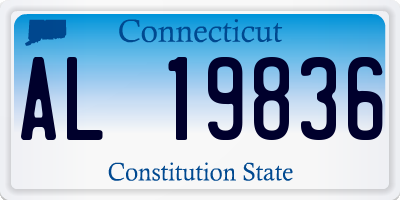 CT license plate AL19836