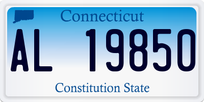 CT license plate AL19850