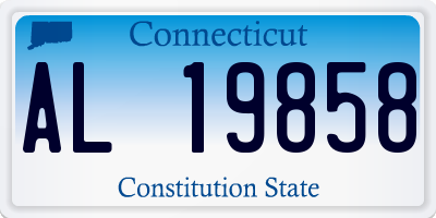 CT license plate AL19858