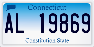 CT license plate AL19869