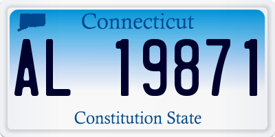 CT license plate AL19871