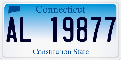 CT license plate AL19877