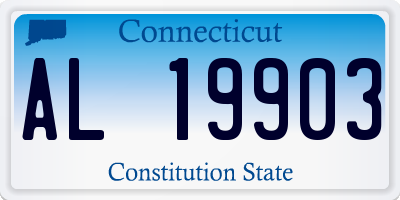 CT license plate AL19903