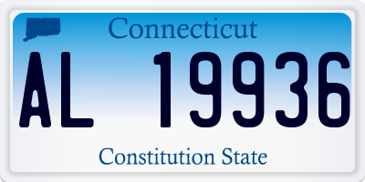 CT license plate AL19936
