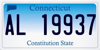 CT license plate AL19937