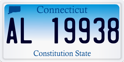 CT license plate AL19938