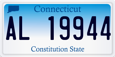 CT license plate AL19944
