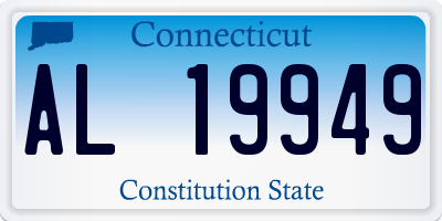 CT license plate AL19949