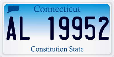 CT license plate AL19952