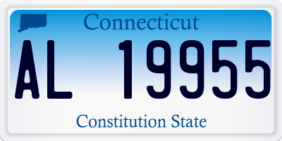 CT license plate AL19955
