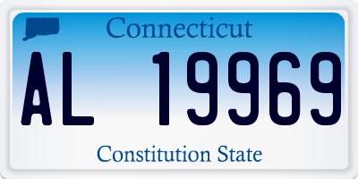 CT license plate AL19969