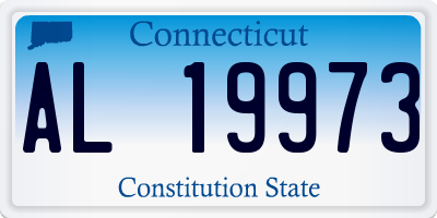 CT license plate AL19973