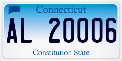 CT license plate AL20006