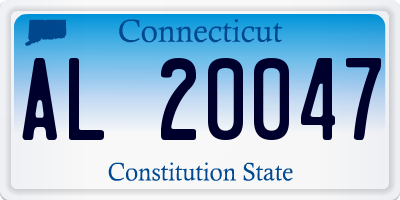 CT license plate AL20047
