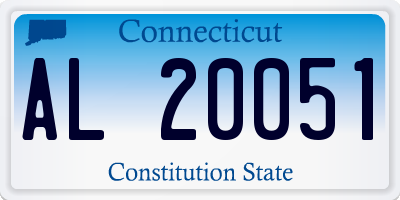CT license plate AL20051