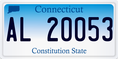 CT license plate AL20053