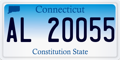CT license plate AL20055