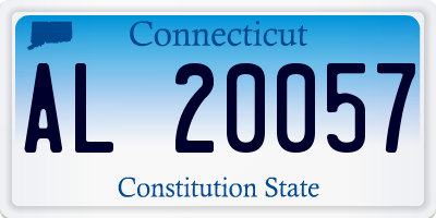 CT license plate AL20057