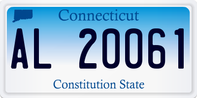 CT license plate AL20061