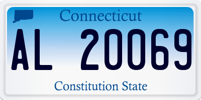 CT license plate AL20069
