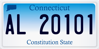 CT license plate AL20101