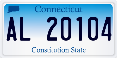 CT license plate AL20104