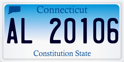 CT license plate AL20106
