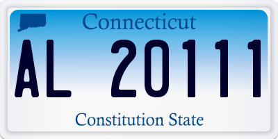 CT license plate AL20111