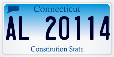 CT license plate AL20114