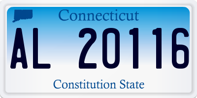 CT license plate AL20116