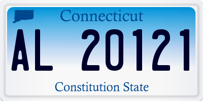 CT license plate AL20121