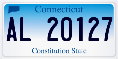 CT license plate AL20127