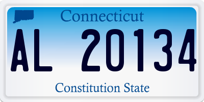CT license plate AL20134