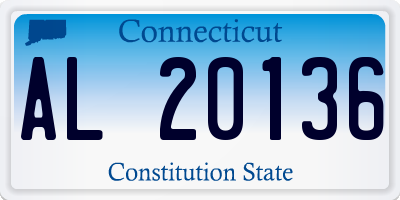 CT license plate AL20136