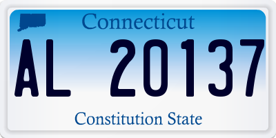 CT license plate AL20137
